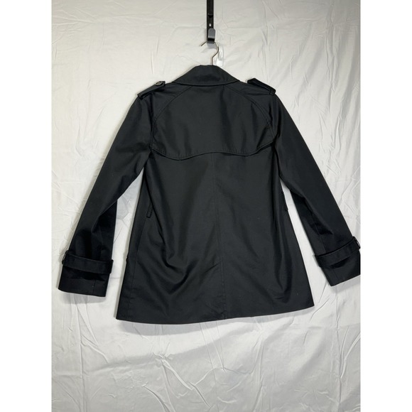 Cole Haan Men's Medium Black Topcoat Stand Collar Lightweight Overcoat - Picture 2 of 10